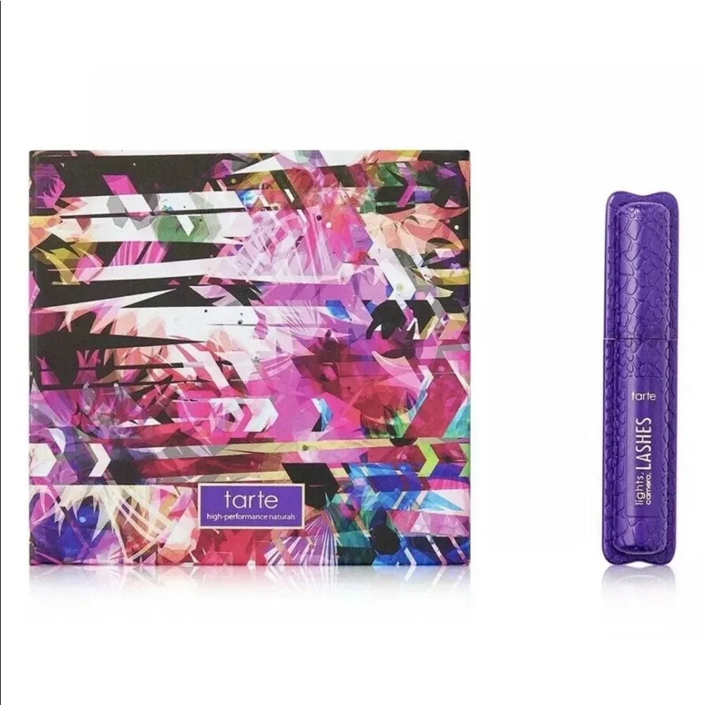 TARTE Glamazon Colors Eyeshadow Palette Mascara Set NIB $50